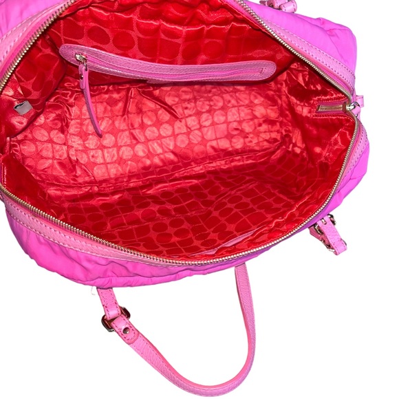 KATE SPADE Nylon Weekender Duffle Bag color Pink - Picture 10 of 14